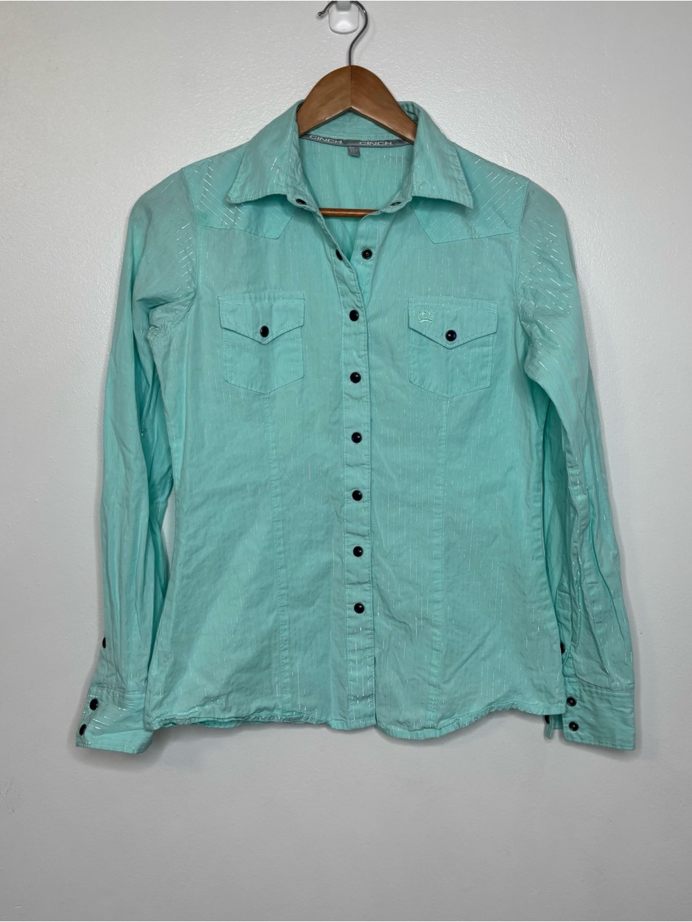 Cinch Snap Button Down Long Sleeve Shirt Western Country Cowgirl